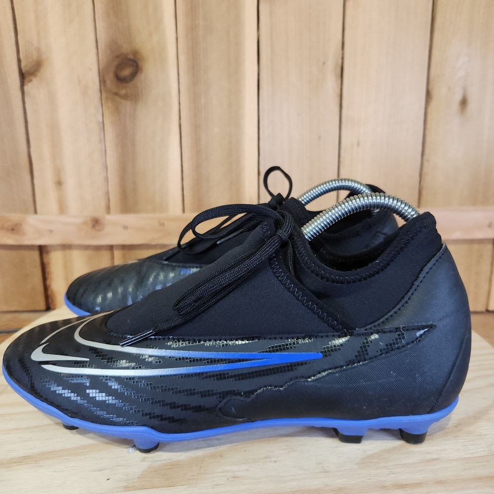 Nike Phantom GX Club Soccer Cleats Shoes Mens 8 Black Blue Athletic DD9482-040